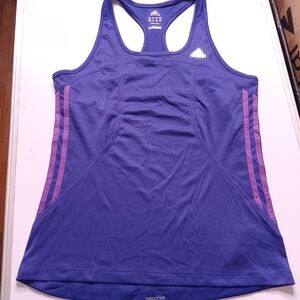 Adidas Purple Pink Fitted Sleeveless Tank Top